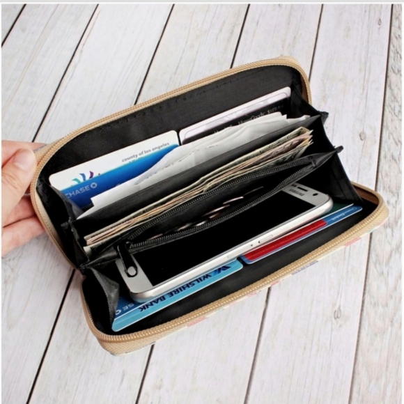 Black Zippered Clutch - Picture 3 of 3